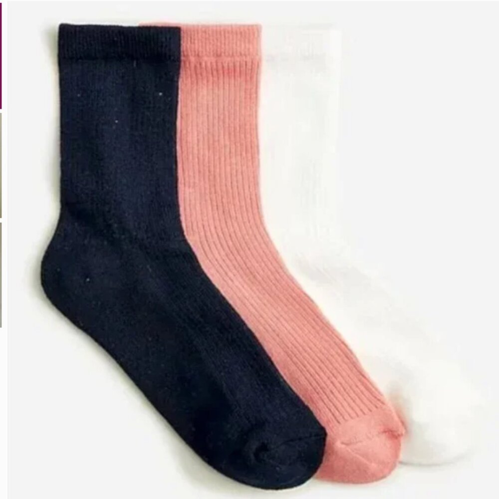 NWT JCREW Bootie socks three-pack